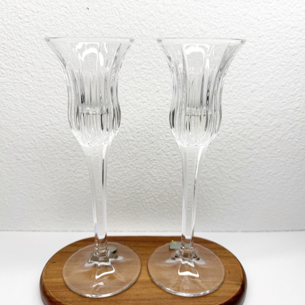 Mikasa Icicles German Crystal 8” Candlesticks - Picture 5 of 16